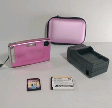 Fujifilm FinePix Z10fd 7.2MP Pink Digital Camera  Battery SD Charger Case Works