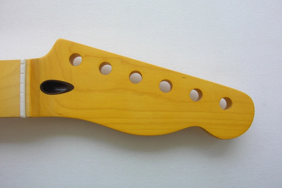 Cuello TELECASTER/43 mm/MOP/puntos de palisandro con tuerca de hueso Warmoth (se adapta a Fender TELE Foto 4 de 4