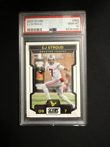 CJ Stroud 2023 Score Football RC PSA 10 #302