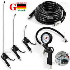 DRUCKLUFT WERKZEUG SET DRUCKLUFTSCHLAUCH 10m + REIFENF&Uuml;LLER + LUFTPISTOLE