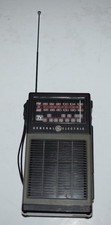 GE General Electric AM/FM Radio 7-2927A, Portable TV Sound In Black Tested