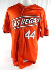 2024 Las Vegas Aviators Tyler Ferguson #44 Game Used Orange Jersey 48 215
