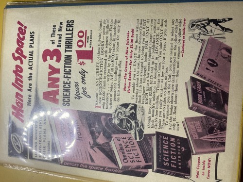 3 vintage pulps, Fantasy and Science Fiction–May to July 1954, Heinlein's Lummox - Imagen 6 de 6