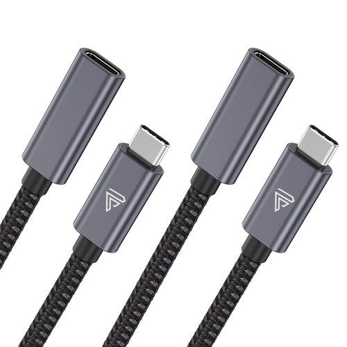 USB Type C Extension Cable, (10FT/3M) 3.1 (5gbps) Male to 10 FT, Grey