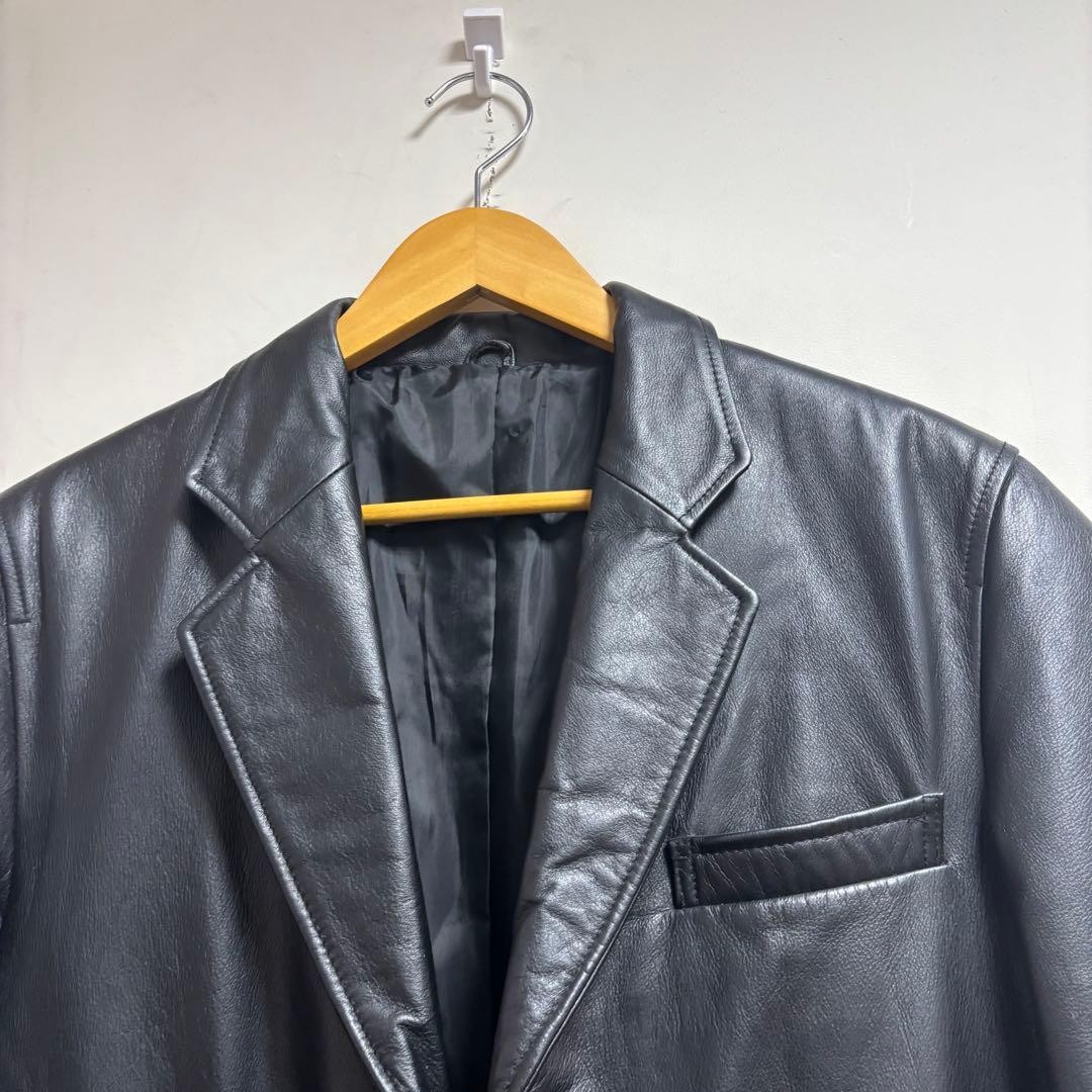 EVOLUTION Cowhide leather black jacket single bre… - image 3