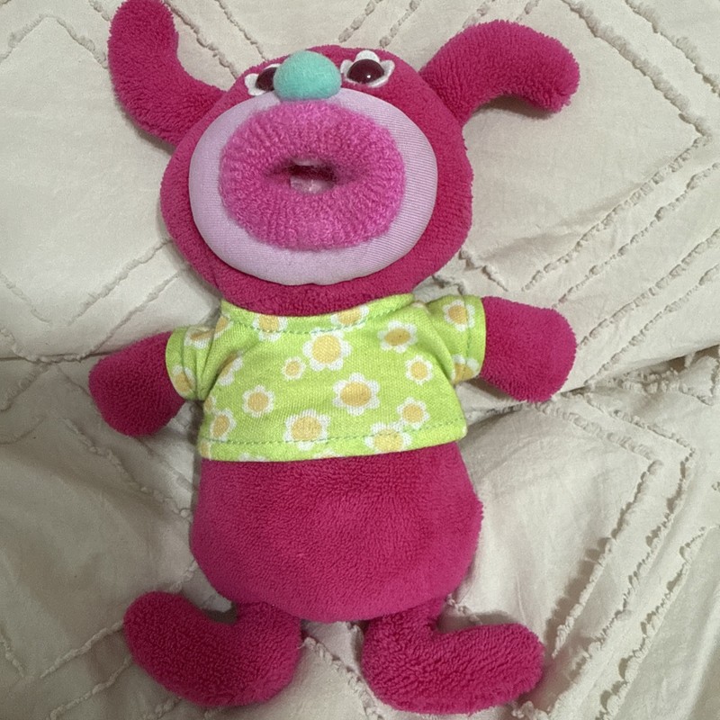 Fisher Price Sing a Ma Jig " Singing Plush Pink *green Shirt Works