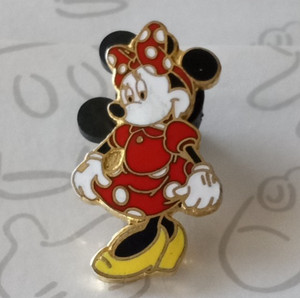 Minnie Mouse Standing with Red and White Polka Dotted Dress Disney Pin 1129