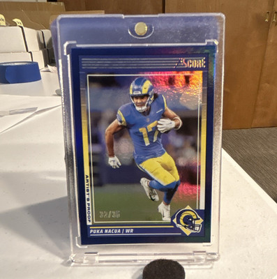 Panini 2024 Score Puka Nacua Los Angeles Rams #156 Artist Proof /35 NFL