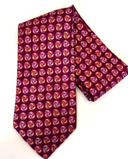 Daniel Cremieux Men's Silk Tie, Raspberry Color, 4" EUC