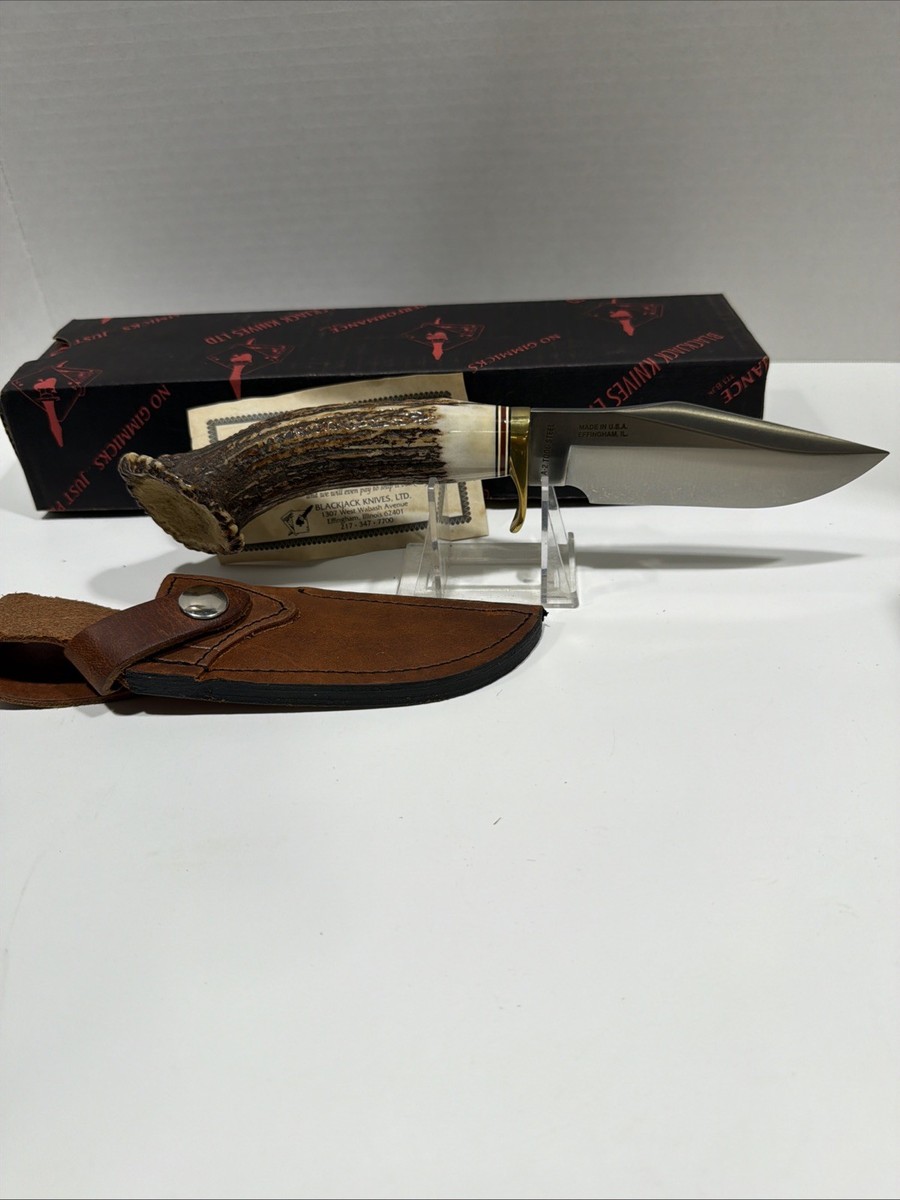 Blackjack Effingham IL. Trail Guide STAG A2 Tool Steel knife