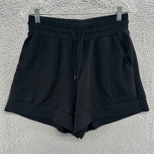 Varley Shorts Womens Large L Black Double Soft Atrium High Rise Shorts 4.5
