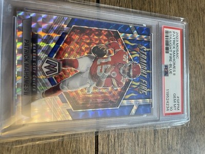 2023 Mosaic Straight 🔥🔥🔥 BLUE Patrick Mahomes II #SF-PM 22/99 PSA 10 GEM MINT