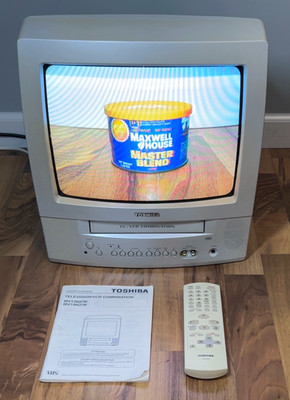 Toshiba MV13N2W 13'' CRT TV/VCR Combo Retro Gaming - VCR NOT WORKING