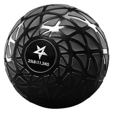 Yes4All 25Lb Slam Ball, Durable Sand Filled Workout Weight Ball, Black Dynamic