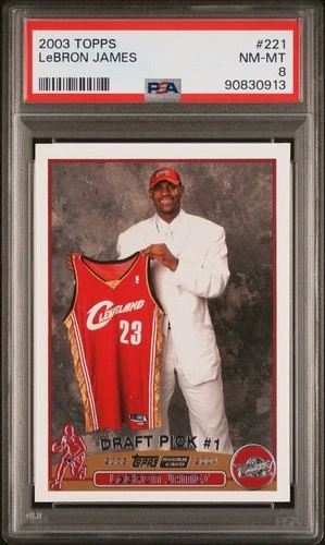 2003-04 Topps LeBron James #221 PSA 8 NM-MT RC Rookie