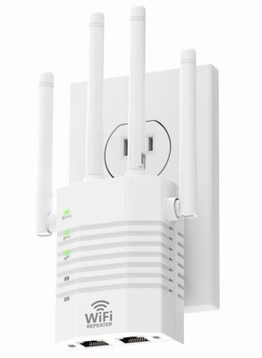 Dual Band WiFi Extender 1200Mbps WiFi Range Booster 105-Device Support Easy Use