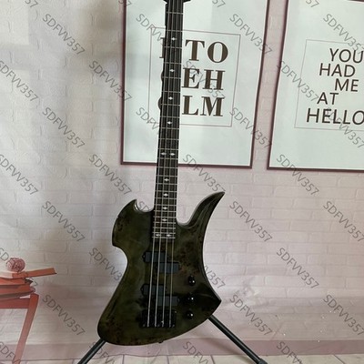 Transparent Black Burl Top Double PB Pickups High Gloss Finish