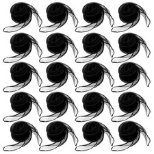 Dance Scarves, Square Juggling Scarves, 24 Inches Black 20Pcs