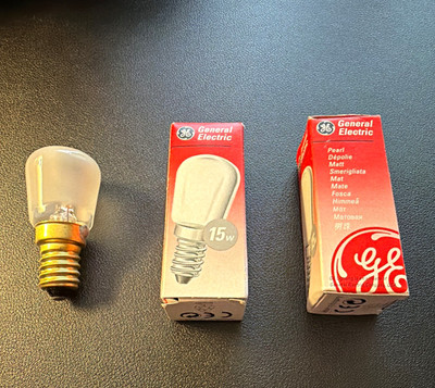 General Electric 15 W matte Glühbirne Birnenform Schraubsockel CE 3 Stück