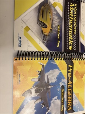  Abeka Pre-Algebra & Intermediate Mathematics Solution Key Lot Math Homeschool 