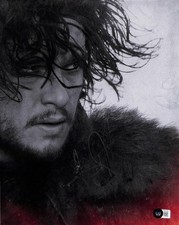 Kit Harington Signed Game of Thrones Photo 11x14 Beckett Authenticated