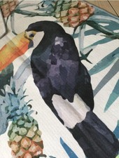 Yoga mat cover.YOGABUM 24”x72” Pineapple and Toucan design.none slip