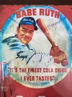 Babe Ruth Red Rock Cola Metal Tin Sign 8x12 Retro Vintage Reproduction — photo 1