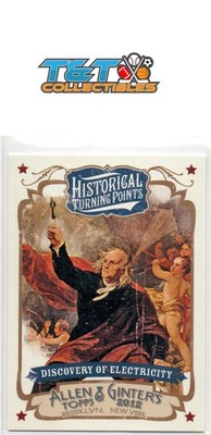Discovery of Electricity 2012 Topps A & G Historical Turning Points #HTP10 11a