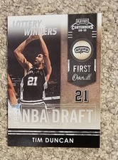 2009-10 Playoff Contenders Lottery Winners Tim Duncan #3 HOF