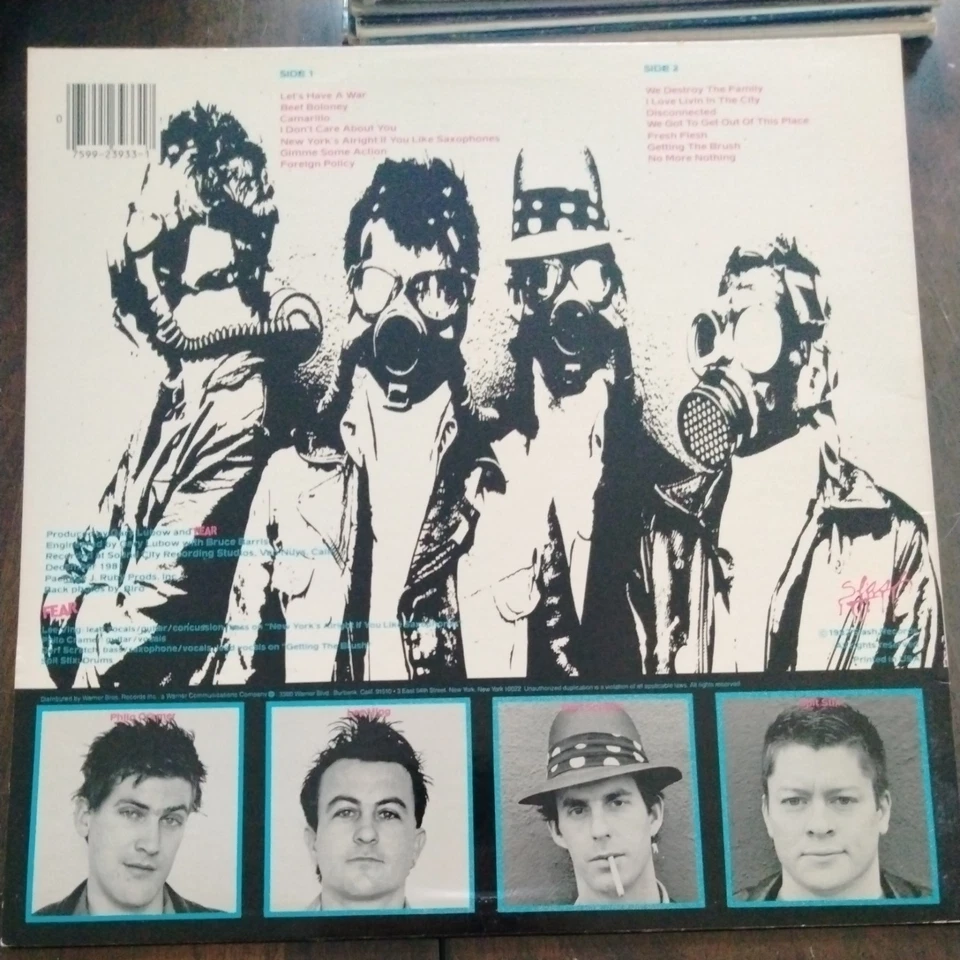 FEAR LP. THE RECORD.  1982 Slash Records 23933-1. - Image 2 of 4