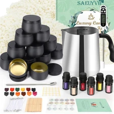 SAEUYVB Candle Making Kit for Adults - Full Set Candle Making Supplies - Soy