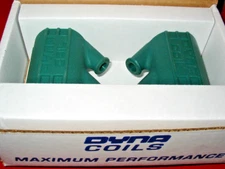 new DYNA 3 OHM COIL SET (2 DUAL POST GREEN COILS) DYNATEK