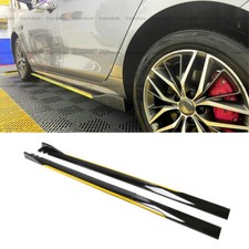 For Chrysler 300 86 Side Skirt Extension Rocker Panel Splitter Black Yellow For Chrysler 300 86 Side Skirt Extension Rocker Panel Splitter Black Yellow