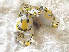 NWT Champion Ipo smile Slide Men s white-Yellow happy face Size 9,11,12