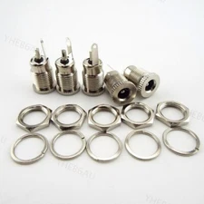 5.5 x 2.1mm 5A DC Power Jack Socket Threaded Female Mount Connector Adapter 9H