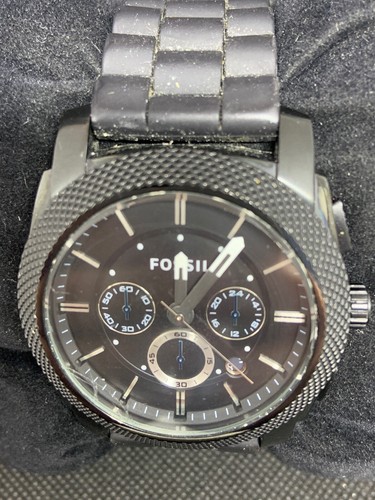 Fossil FS4487 Men's Watch Silicon Black 