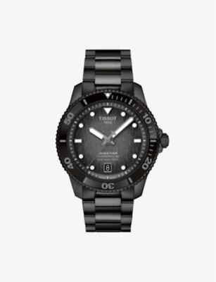 NEW TISSOT T1208073305100 SEASTAR 1000 40MM BLACK PVD T120.807.33.051.00