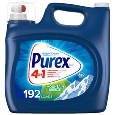 3 Pack Purex Liquid Laundry Detergent, Mountain Breeze,250 Fluid Oz, 192 Load pk