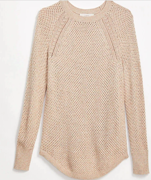 Loft shirttail sweater clearance