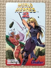 World Heroes 2 Gamest Unused Telephone Card Classic Vintage Anime from Japan