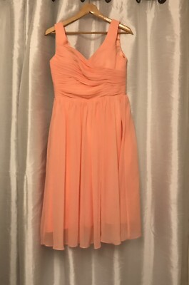 coral summer bridesmaid dresses Amazing Rustic Country Coral Short Summer Chiffon Bridesmaid Dresses with  Cowboy Boots main image 1