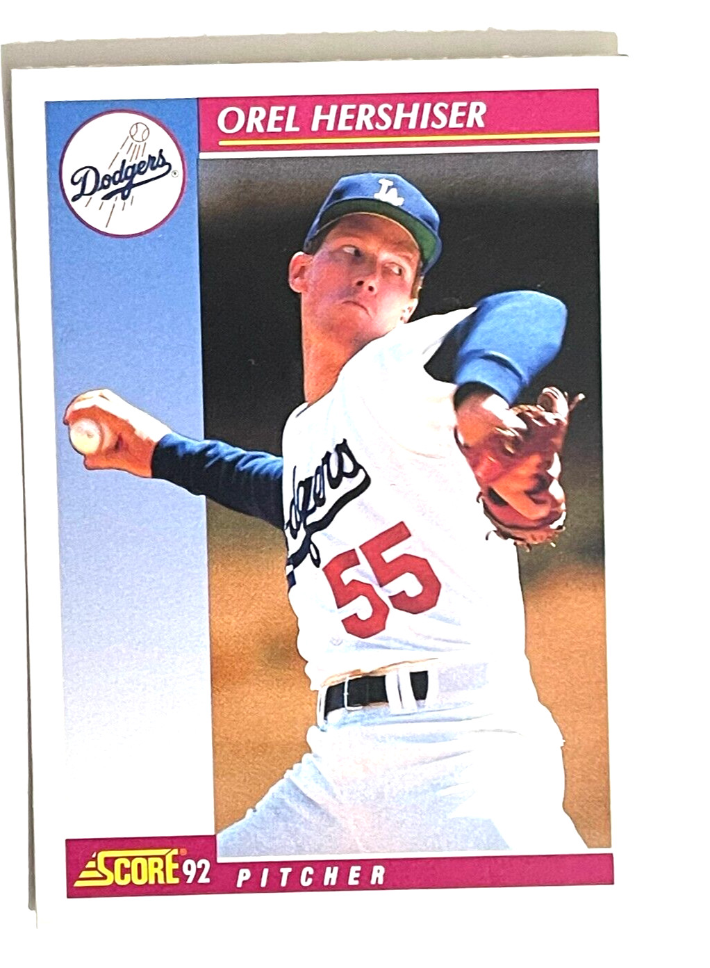1992 SCORE OREL HERSHISER LOS ANGELES DODGERS #653