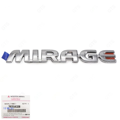 Genuine Mitsubishi Tailgate Logo Emblem For L200 Triton (2016-2018) - Chrome, Part #7415A560 - Thailand OEM