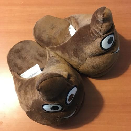 POOP EMOJI SLIPPERS 7.5 Size 7/8 | eBay