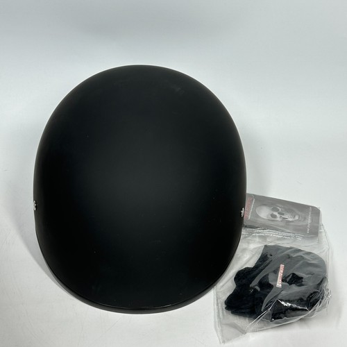 Daytona Skull Helmet Dull Black Half Helmet Quick Release DOT - MULTIPLE SIZES - Bild 8 von 26