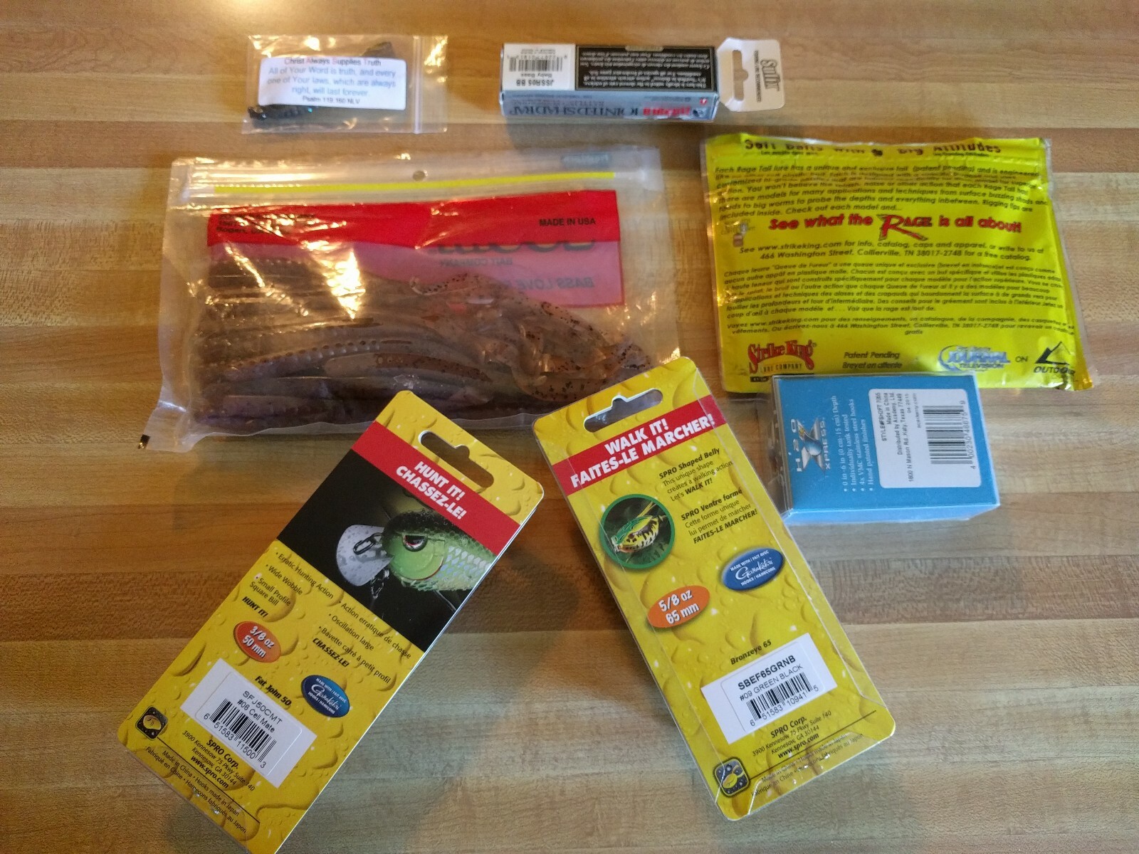 Lure Lot Spro, Zoom, Strike King Rage Tail Fishing Lures, toads, Waker H20 Expre - Image 6