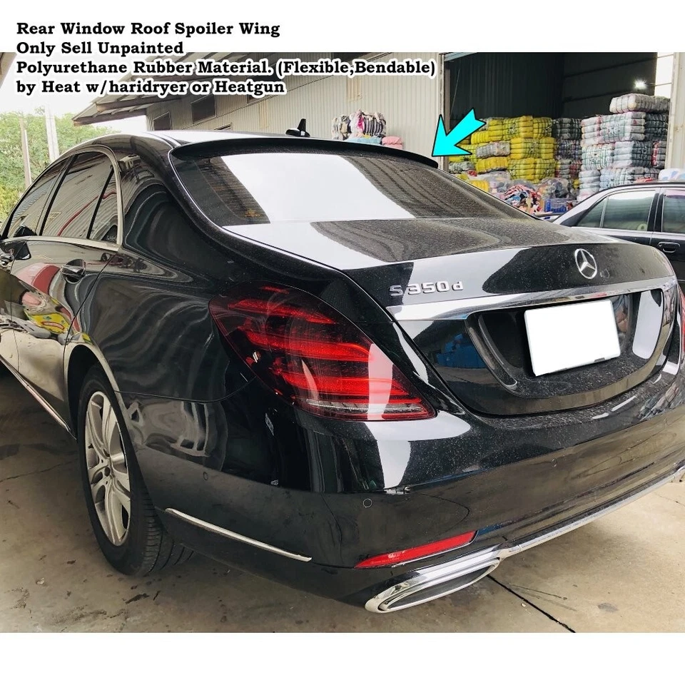 Alerón de ventana trasera SpX 364RO RBO para Mercedes Benz S W222 2014~2020 sedán Foto 3 de 4