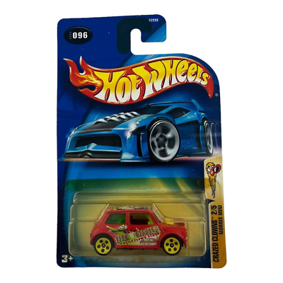 Hot Wheels Crazed Clowns Morris Mini #96 Diecast Vehicle 2003 Mattel