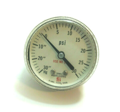 #ad #ad SPAN INSTRUMENTS 30quot; TO 30 PSI HG PRESSURE GAUGE MODEL 1D109 $11.99