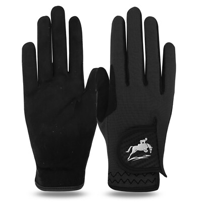 Women Horse Riding Gloves Equestrian Mesh Breathable Lightweight Color Pack